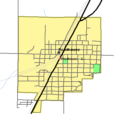 Roodhouse map