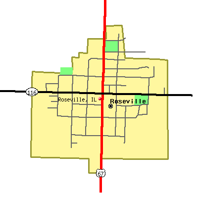 Roseville map