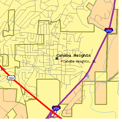 Cahaba Heights map