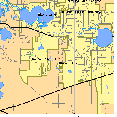 Round Lake map