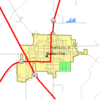 Rushville map