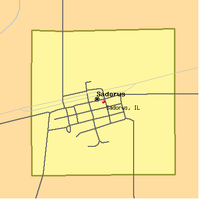 Sadorus map