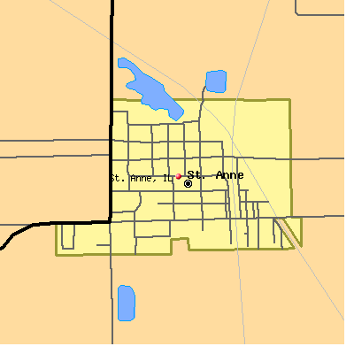 St. Anne map
