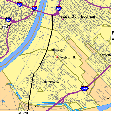 Sauget map