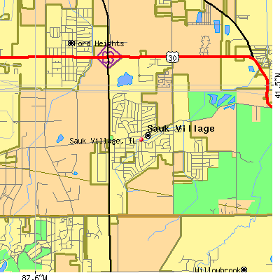 Sauk Village map