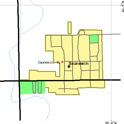 Saunemin map