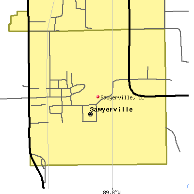 Sawyerville map