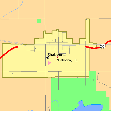 Shabbona map