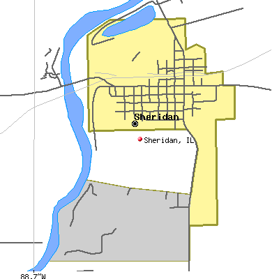 Sheridan map