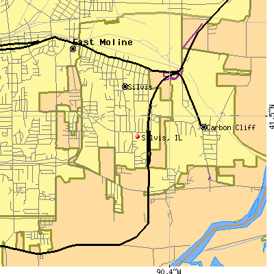 Silvis map