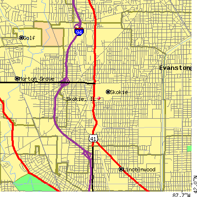 Skokie map