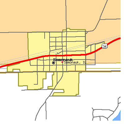 Somonauk map