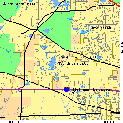 South Barrington map
