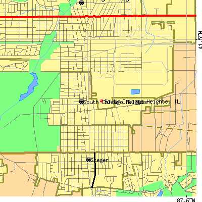 South Chicago Heights map