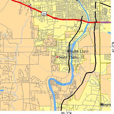 South Elgin map