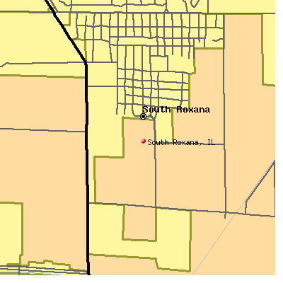 South Roxana map