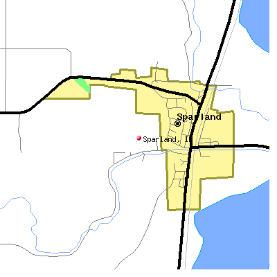 Sparland map