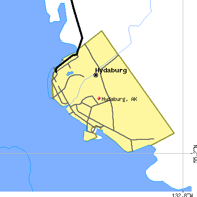 Hydaburg map