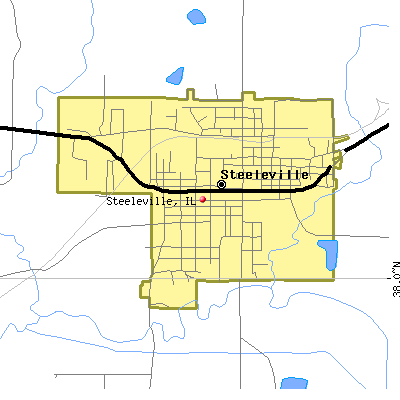 Steeleville map
