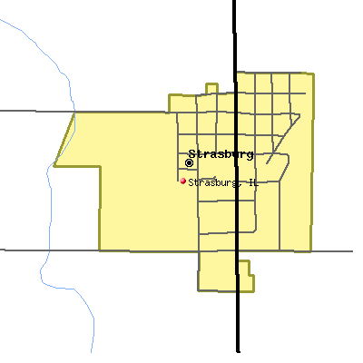Strasburg map