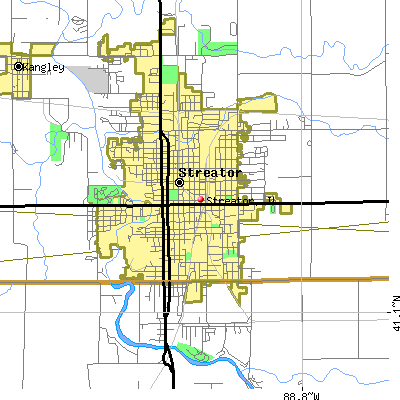 Streator map