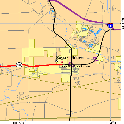 Sugar Grove map