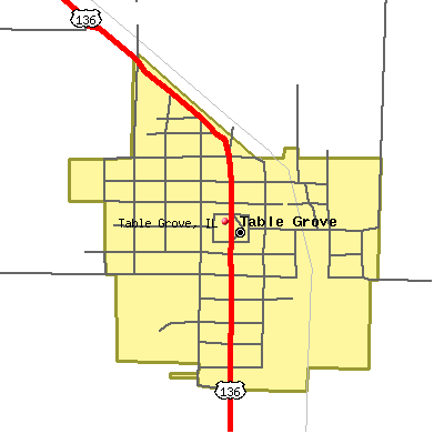Table Grove map