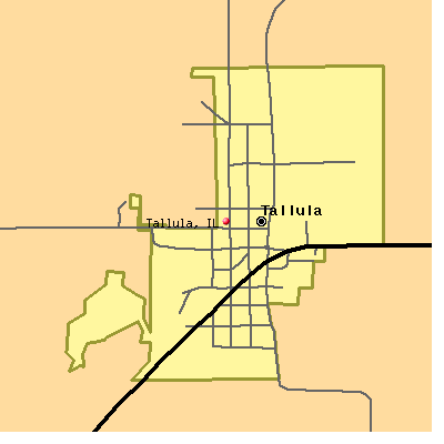 Tallula map