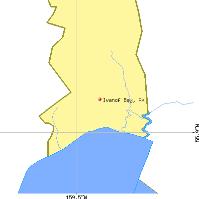 Ivanof Bay map