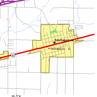 Teutopolis map