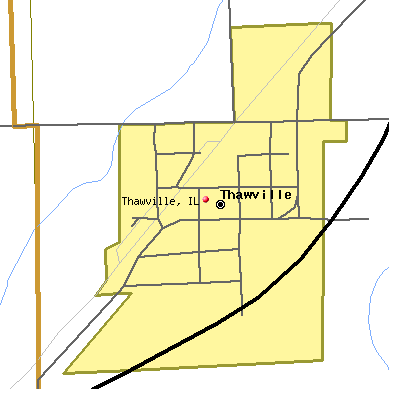 Thawville map