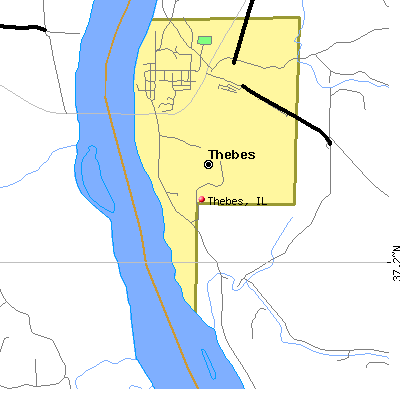 Thebes map