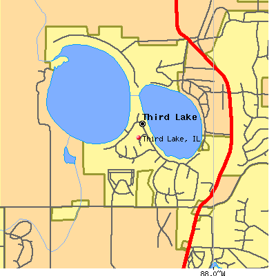 Third Lake map