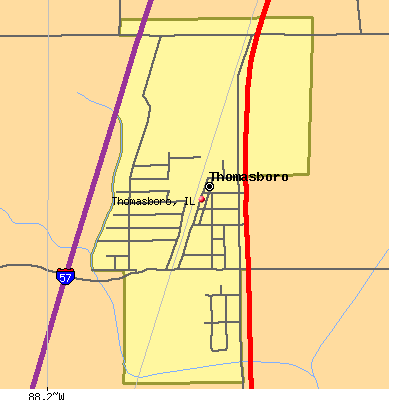 Thomasboro map