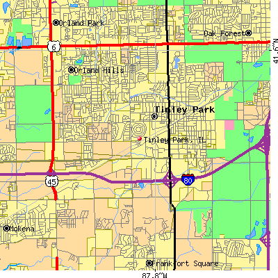 Tinley Park map
