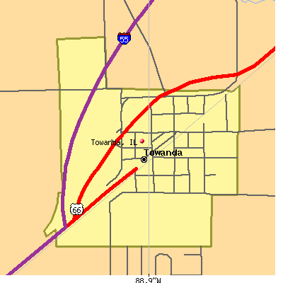Towanda map
