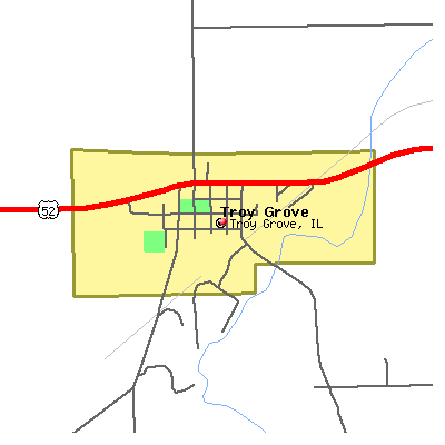 Troy Grove map