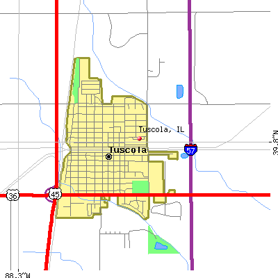 Tuscola map