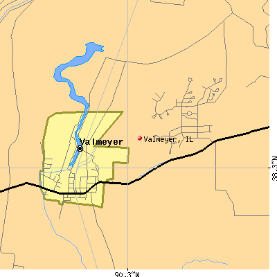 Valmeyer map