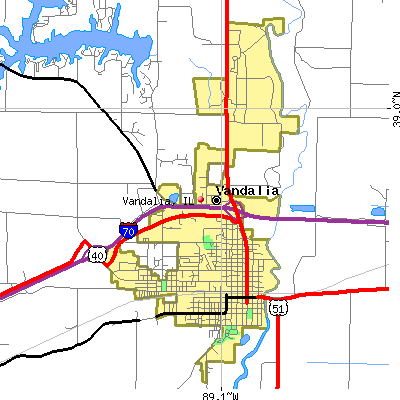 Vandalia map