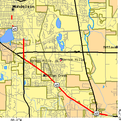 Vernon Hills map