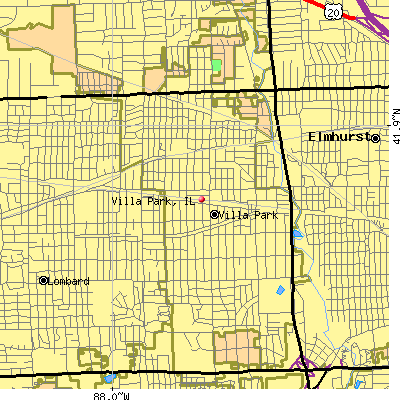 Villa Park map