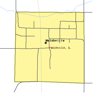 Walshville map