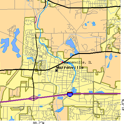 Warrenville map