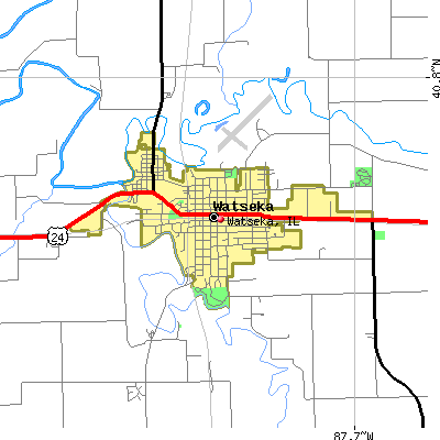 Watseka map