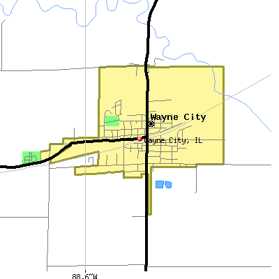 Wayne City map