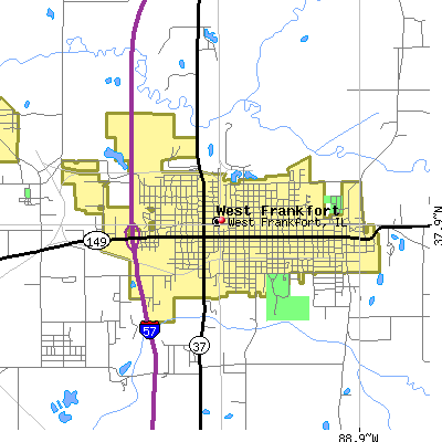 West Frankfort map