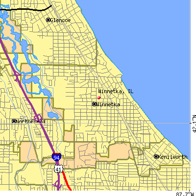 Winnetka map