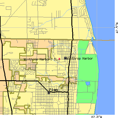 Winthrop Harbor map