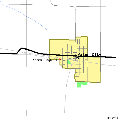 Yates City map